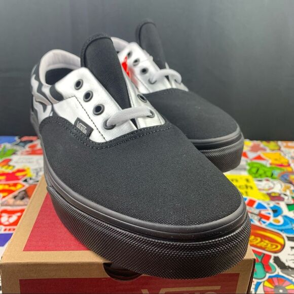 Vans Era Silver Metallic Flame 8.5 Womens / 7 Youth - Picture 6 of 13